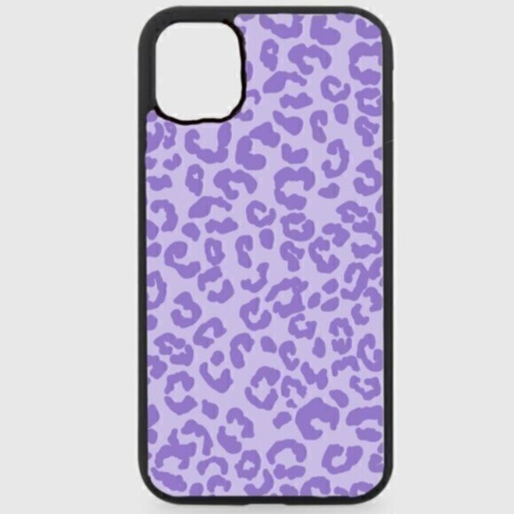 Purple Leopard Print Phone Case